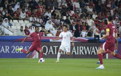 Timnas Indonesia U-23 mendapat hukuman penalti dan dua pemain harus menerima kartu merah saat melawan Qatar di fase grup Piala Asia U-23 2024. (Dok. PSSI)