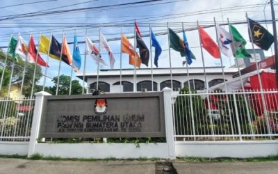 Foto Gerbang KPU Sumut